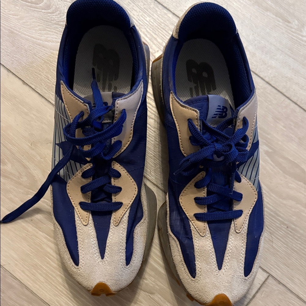New Balance Men’s Blue and Tan Running Sneakers